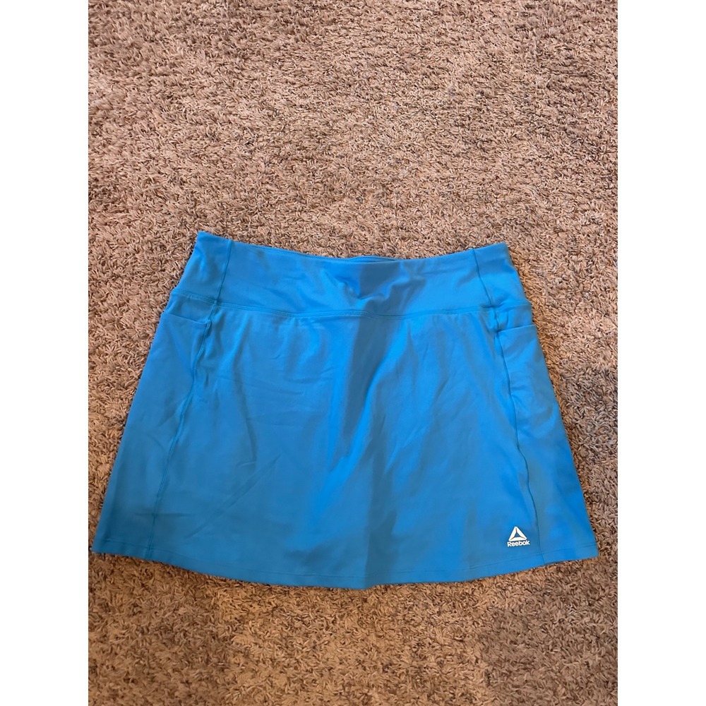 Reebok Womens Blue Athletic Skort Active Skirt XXL Built-in Shorts REW22SD02
